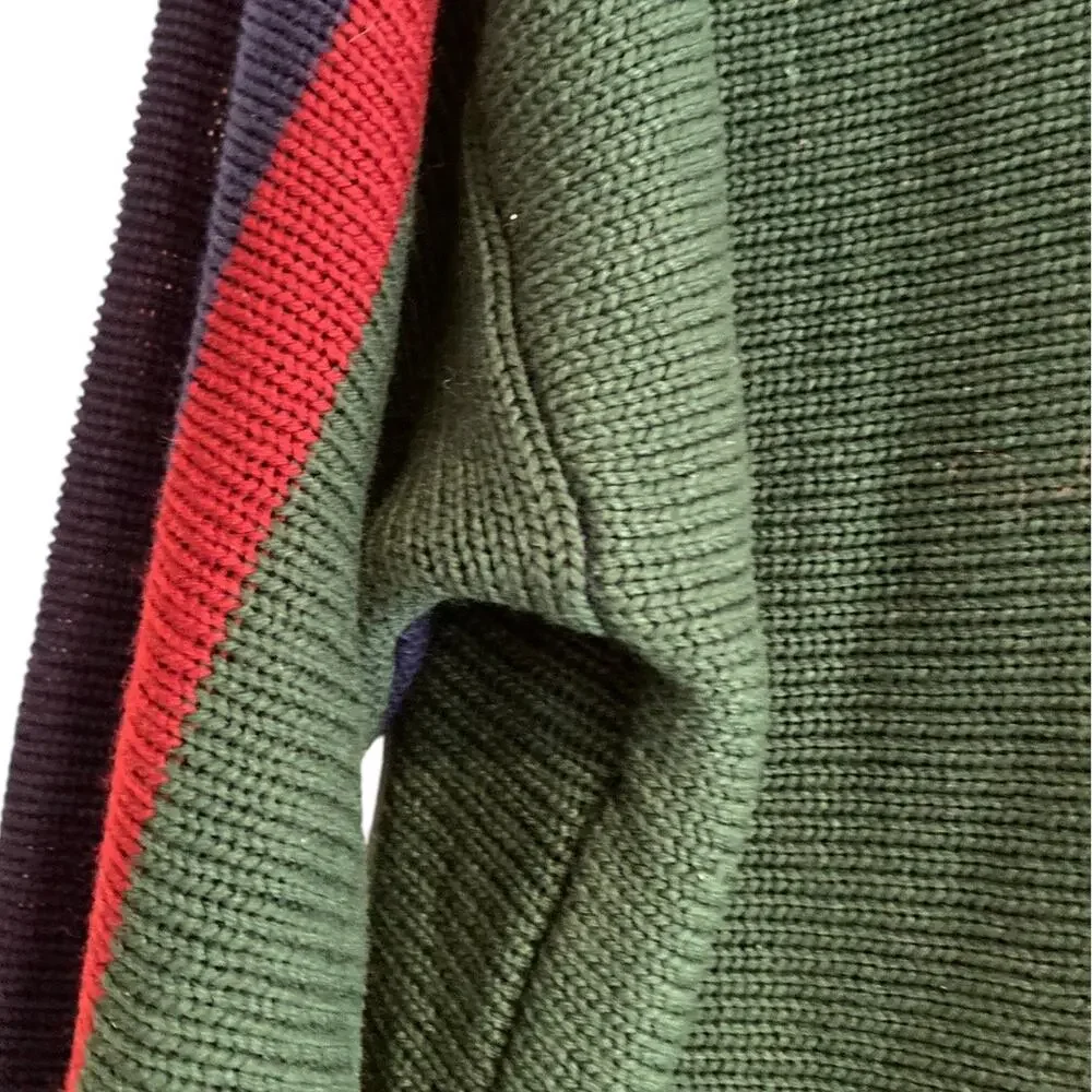 Vintage Striped Acrylic Knit Sweater Men’s Large